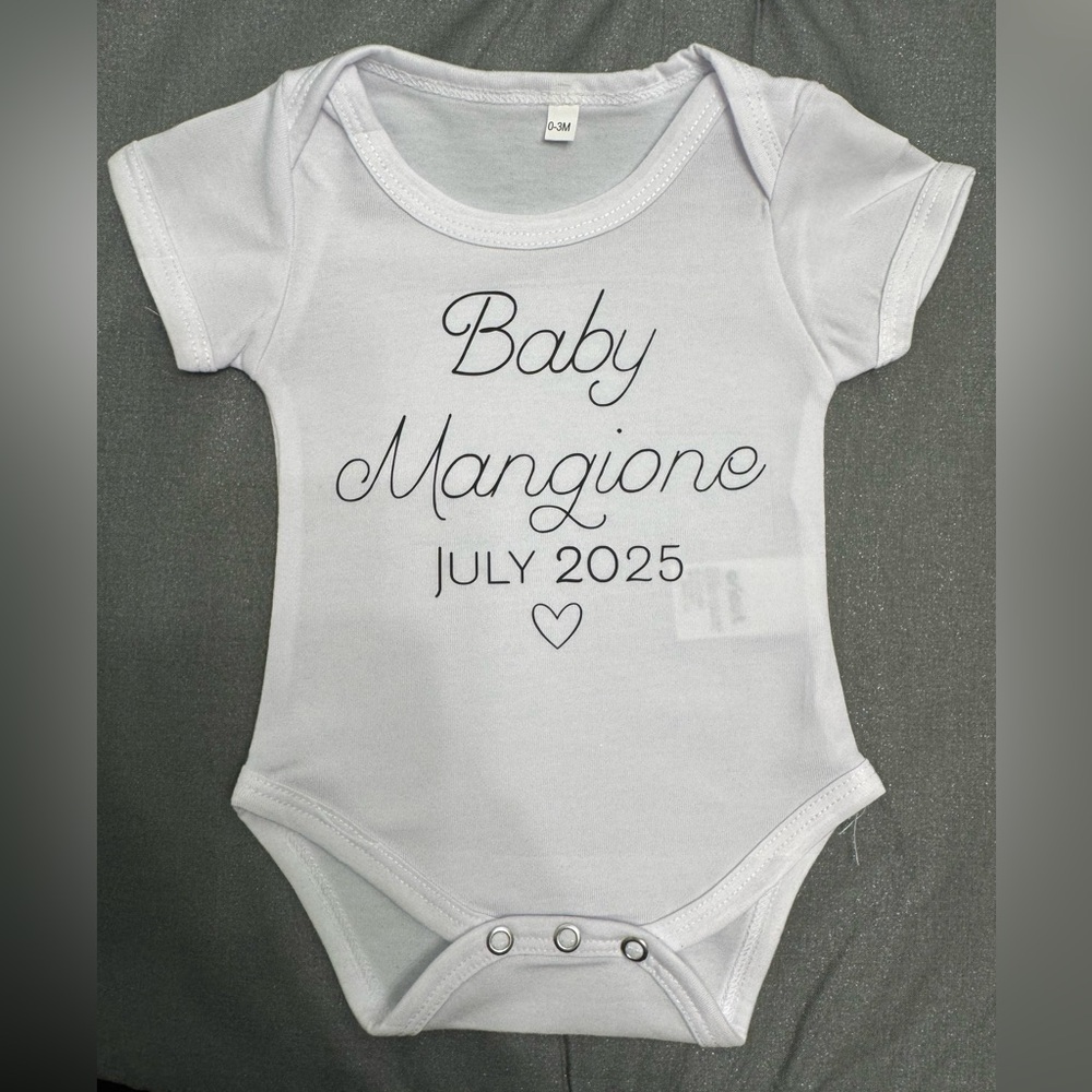 Expecting One Piece Baby Bodysuit